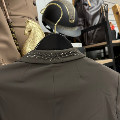 Samshield Ladies Show Coat Victory Flower Swarovski Crystal Regular Moca Brown