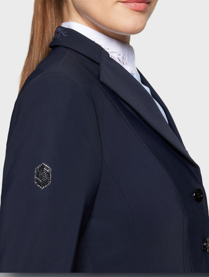 Samshield Ladies Show Coat Victory Flower Swarovski Crystal Regular Navy