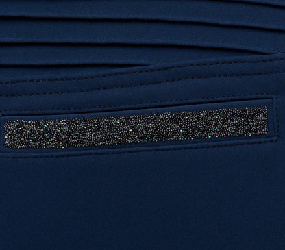 Samshield Ladies Adele Mid Rise Celestial Blue Breech with Swarovski Crystal Detail