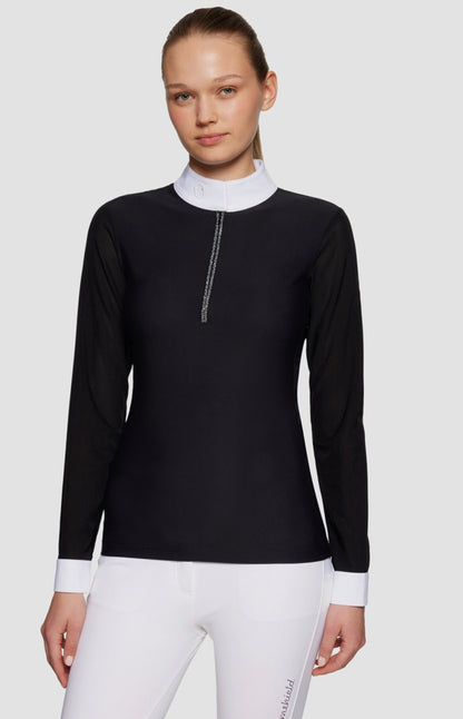 Samshield Ladies Show Shirt Long Sleeves Lily Boreal Black Night Shade ss25