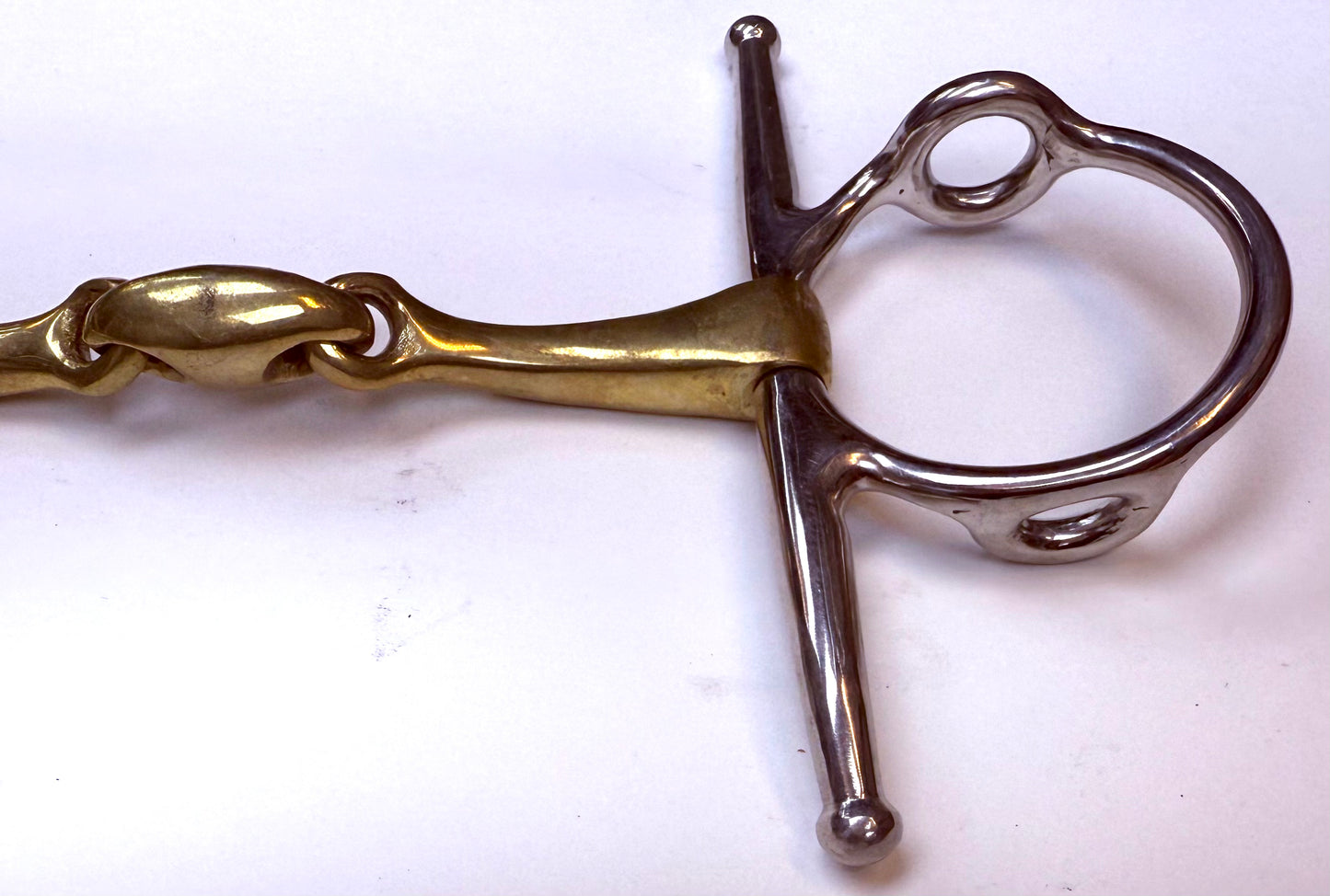 Bit Gag Full Cheek Avanti Italia Brass Full Lozenge