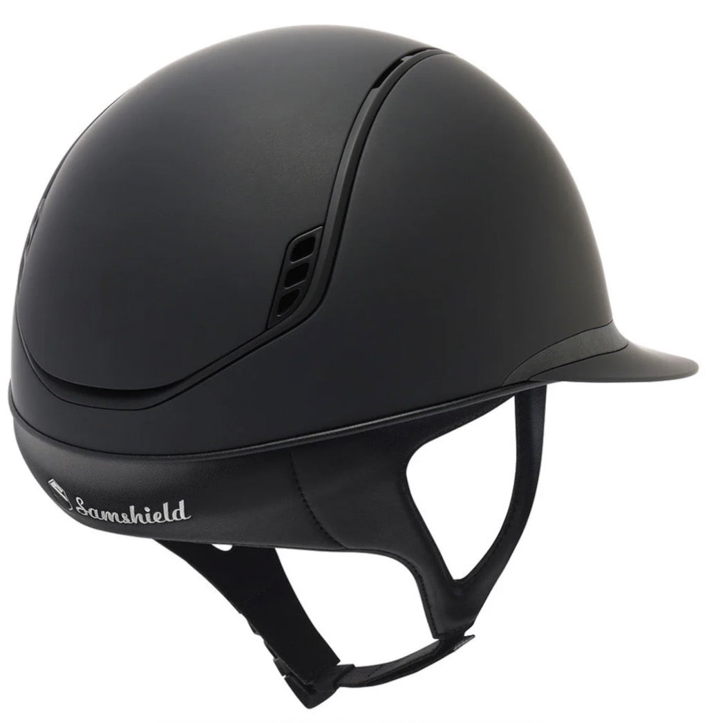 Helmet Miss V2 Matt - Matt Rails & Blazon - Shadowmatt Black Darkline Limited - Samshield 2.0 Limited - MS2DBO