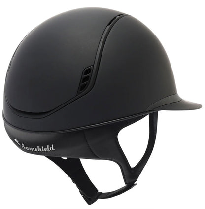 Helmet Miss V2 Matt - Matt Rails & Blazon - Shadowmatt Black Darkline Limited - Samshield 2.0 Limited - MS2DBO