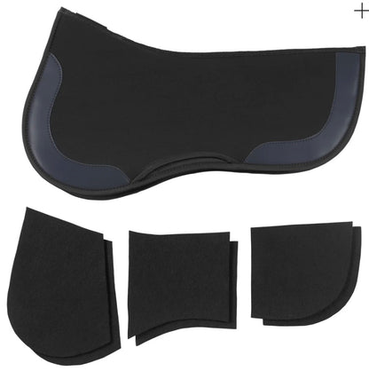 EquiFit Horse HALF PAD IMPACTEQ THIN With SHIMS - E41264-KOOO-HO - Black