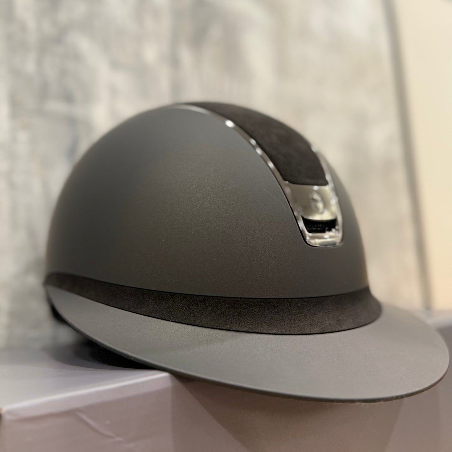 Helmet Miss V2 Matt - Alcantara - Chrome Trim & Blazon - Alcantara Band - Samshield Fast Custom 2.0 #3
