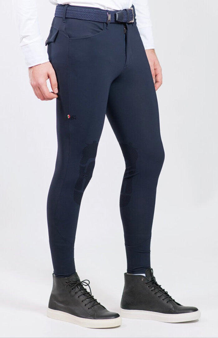 For Horses Men’s Sansone Ultra Move Riding Breeches Light Tan & White