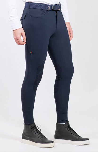 For Horses Men’s Sansone Ultra Move Riding Breeches Light Tan & White