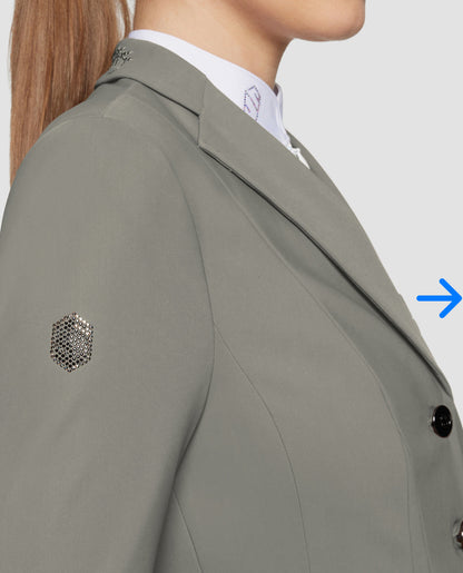 Samshield Ladies Show Coat Victory Flower Swarovski Crystal Regular Sauge Green
