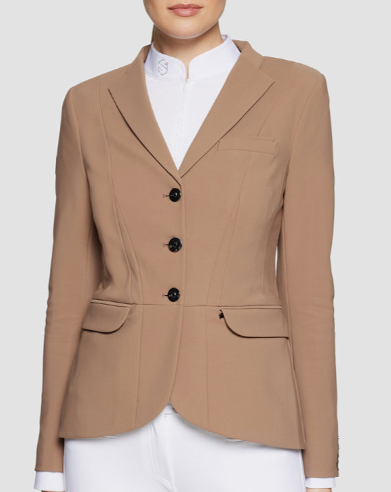 Samshield Ladies Show Coat Victory Flower Swarovski Crystal Regular Camel Brown