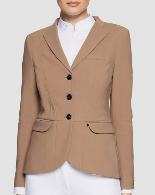 Samshield Ladies Show Coat Victory Flower Swarovski Crystal Regular Camel Brown