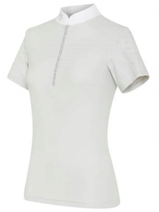 Samshield Ladies Show Shirt Short Sleeve Crystal Aloise Air Mineral Grey Swarovski p25