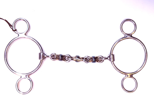 Bit Gag Nelson 2 Ring Waterford Ball Avanti Italia Blue Iron