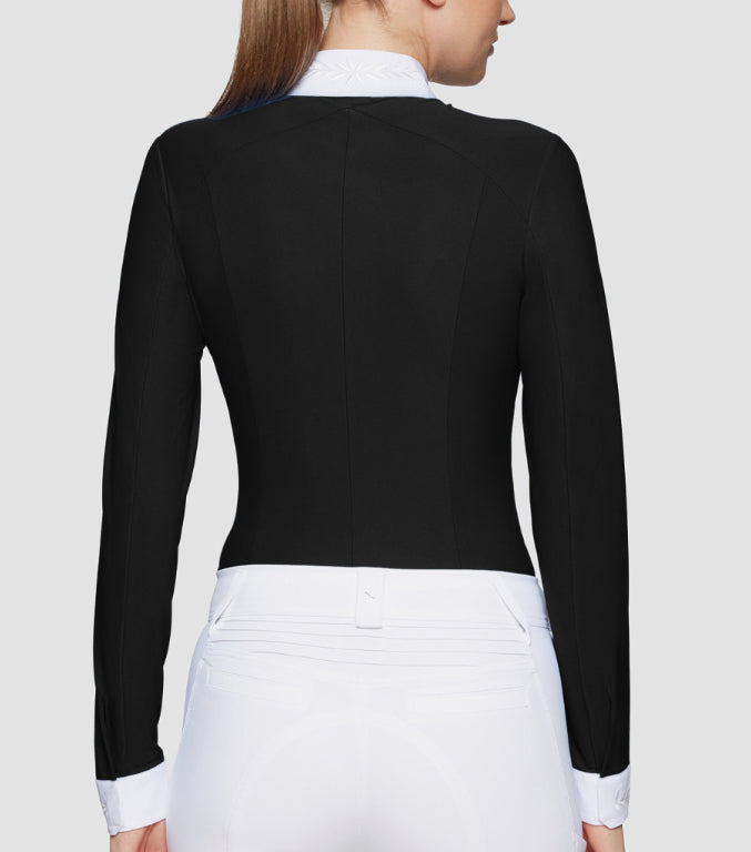 Samshield Ladies Show Shirt Long Sleeve Aline Crystal Black