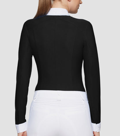 Samshield Ladies Show Shirt Long Sleeve Aline Crystal Black