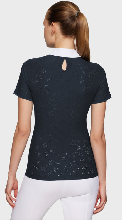 Samshield Ladies Show Shirt Short Sleeve Aloise Air Black Swarovski Crystal p25