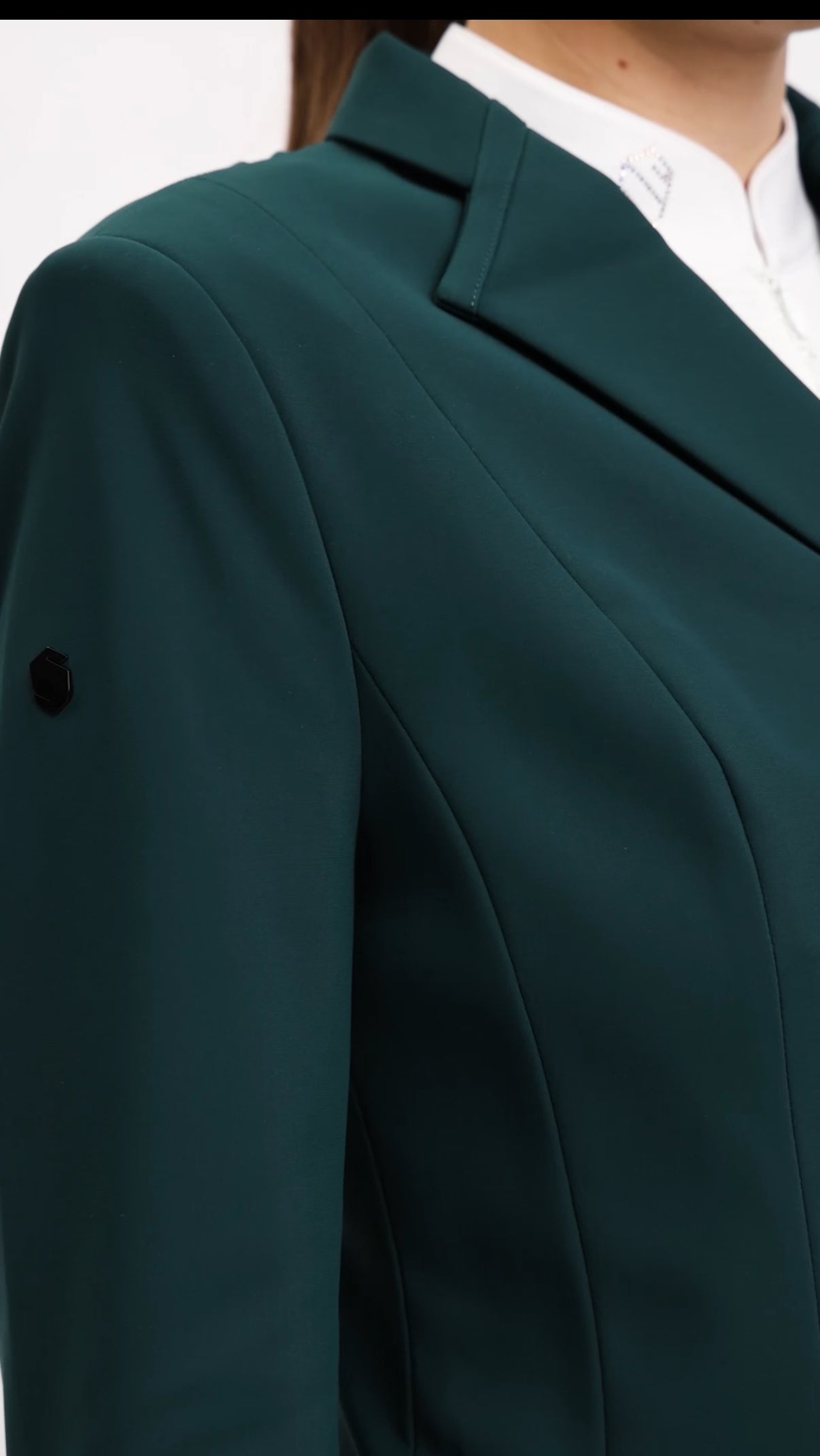 Samshield Ladies Shadbelly Darkline Hunter Green - Perfect for Derby’s or Dressage A25