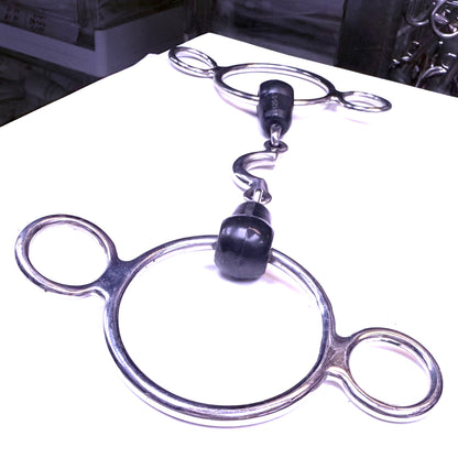Bit Gag Nelson 2 Ring Medium Segundo Rubber Avanti Italia
