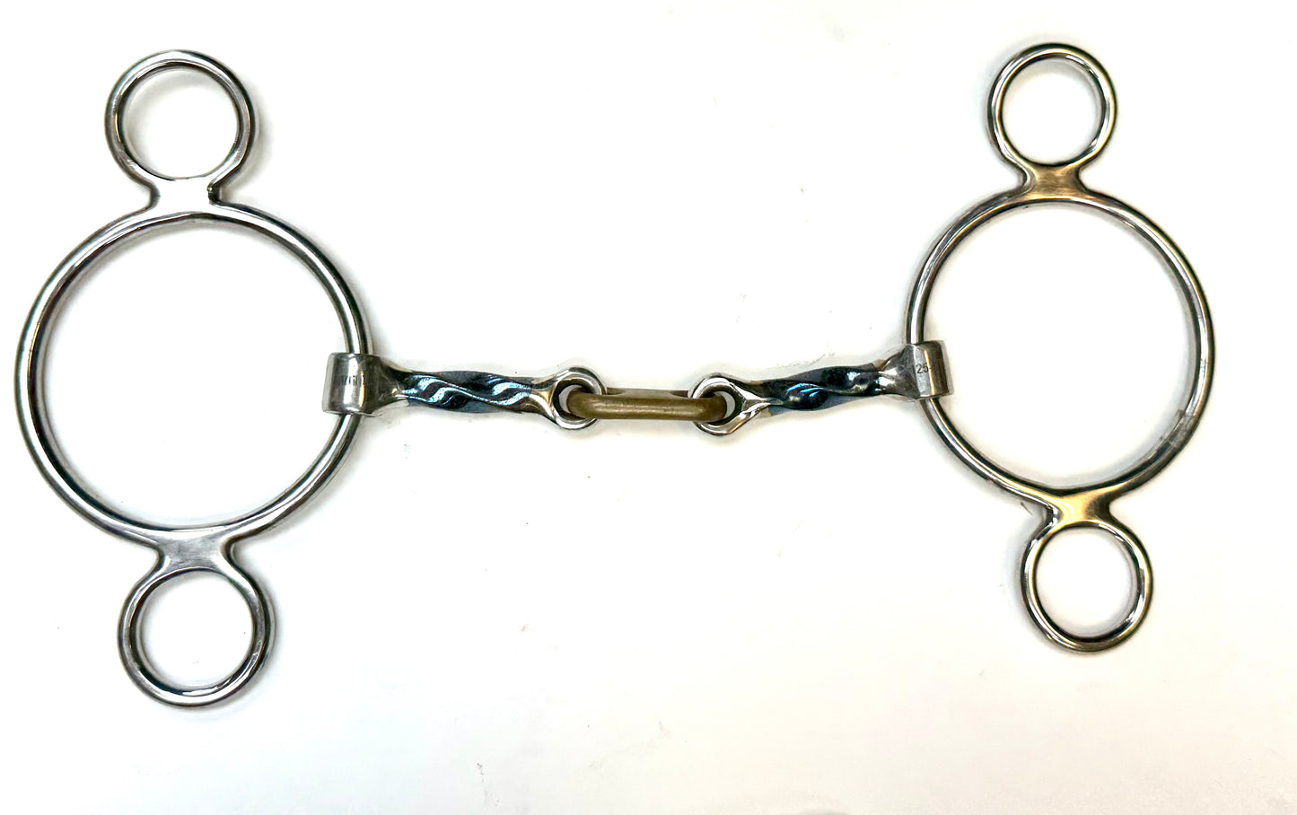 Bit Gag Nelson 2 Ring Slow Twist Dr. Bristol Copper  Avanti Italia Blue