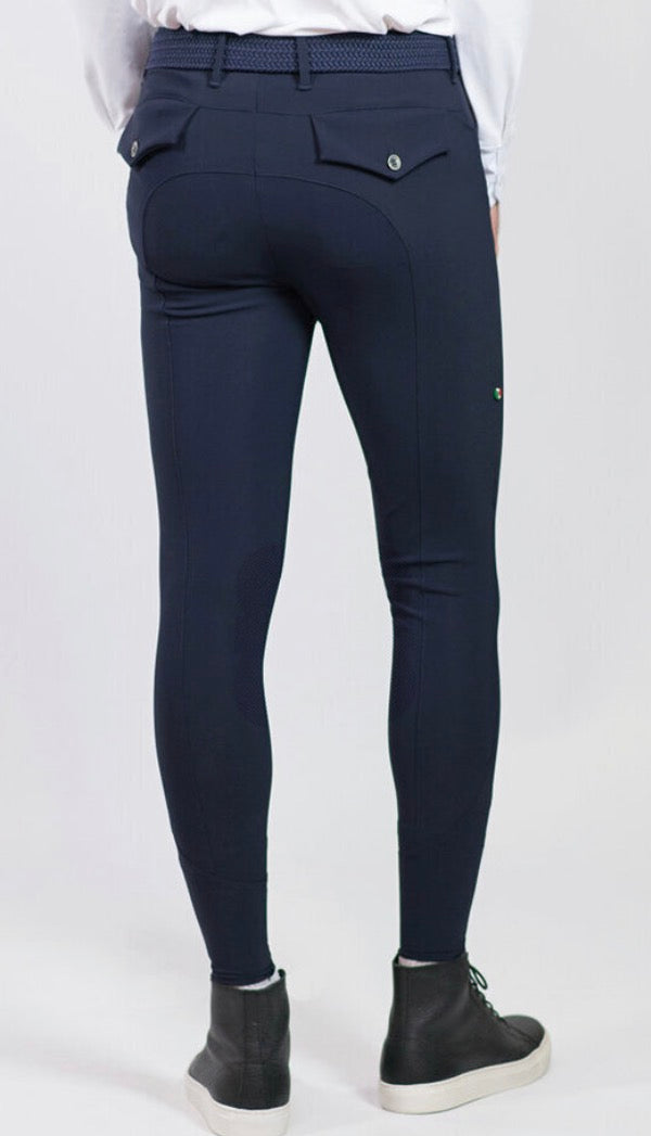 For Horses Men’s Sansone Ultra Move Riding Breeches Light Tan & White