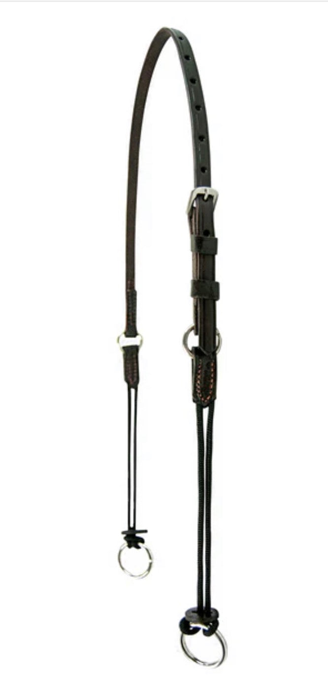 Gag Cheeks with Crown Brown Leather Made in USA 1/2” - 8101