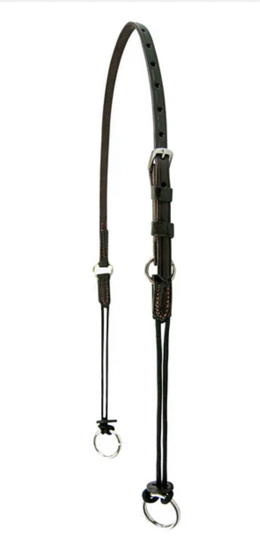 Gag Cheeks with Crown Brown Leather Made in USA 1/2” - 8101