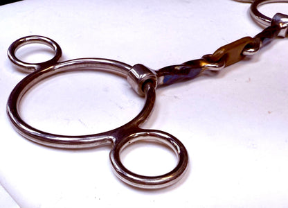 Bit Gag Nelson 2 Ring Slow Twist Dr. Bristol Copper  Avanti Italia Blue
