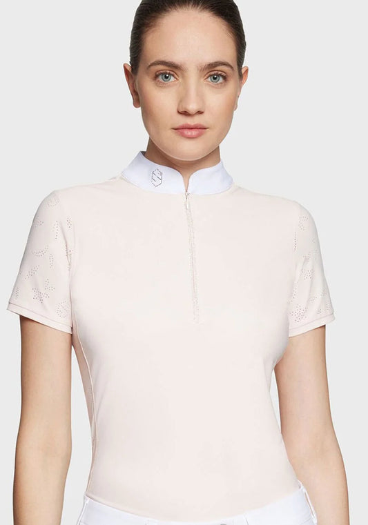 Samshield Ladies Show Shirt Short Sleeve Crystal Aloise Air Rosewater Pink Swarovski p25
