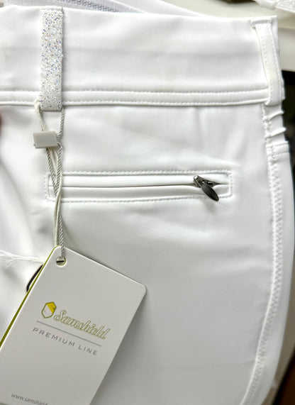Samshield Ladies Chloe CRYSTAL Mid Rise Breech White - Swarovski Crystal