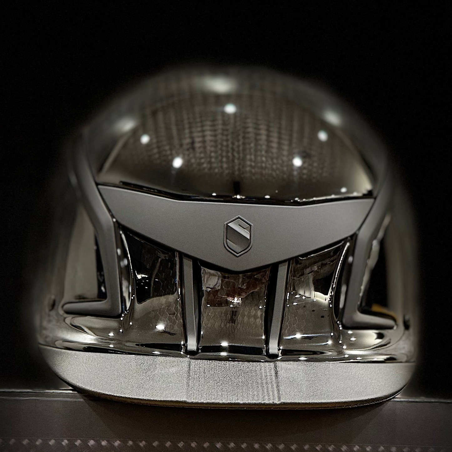 Helmet XJ V2 Limited Glossy Carbon Fiber Blackout Matt Darkline Glossy - Samhield Stock Helmet  2.0