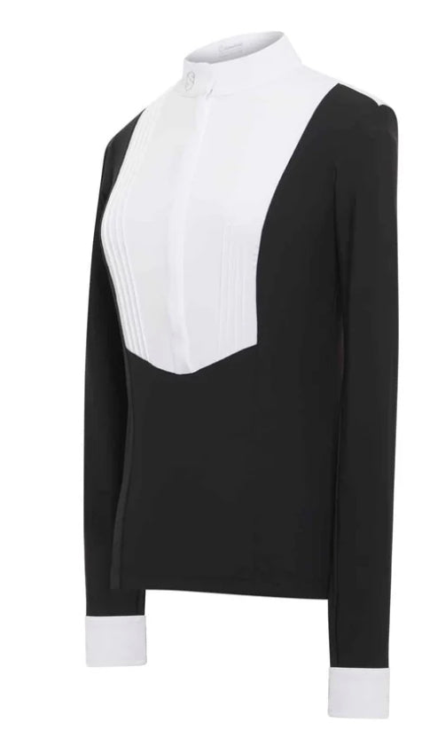 Samshield Ladies Show Shirt Hunter Friendly White Front - Long Sleeve - Georgoria Sophia Gregoria Sixtine - Black, White, Burgandy, Pistaccio , Agave, Kaki