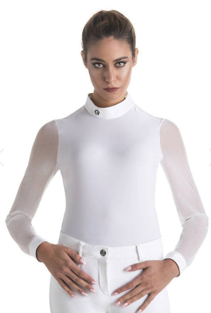 Ego 7 Show Shirt Rita Long Sleeve in White