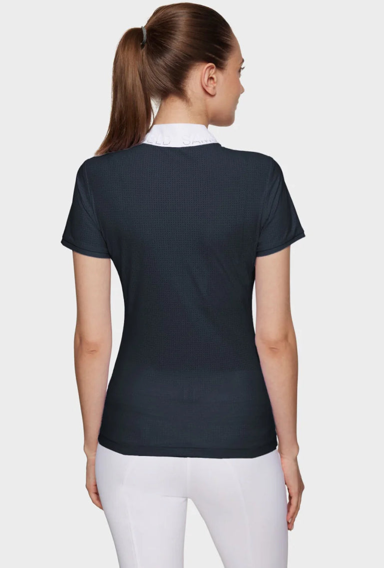 Samshield Ladies Show Shirt Short Sleeve Paloma Crystal Navy p25