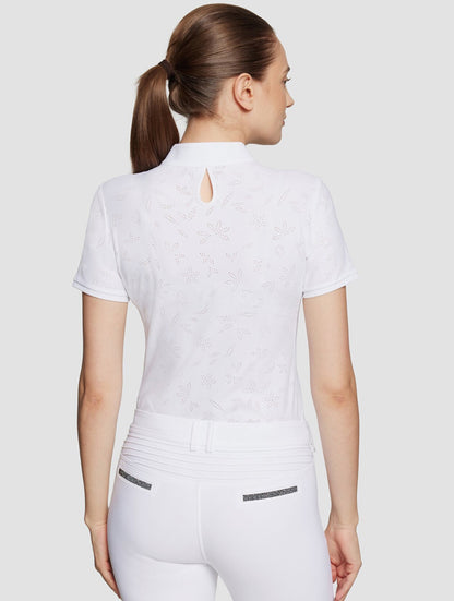 Samshield Ladies Show Shirt Short Sleeve Aloise Air White Swarovski Crystal p25