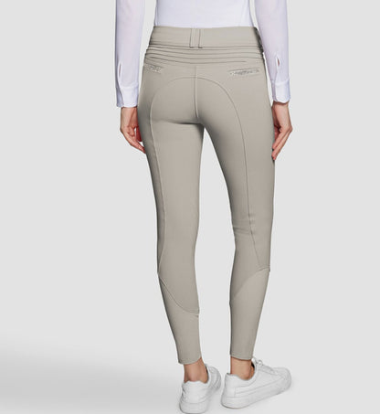 Samshield Ladies Clara Premium Swarovski Crystal Fabric HIGH Breech Beige