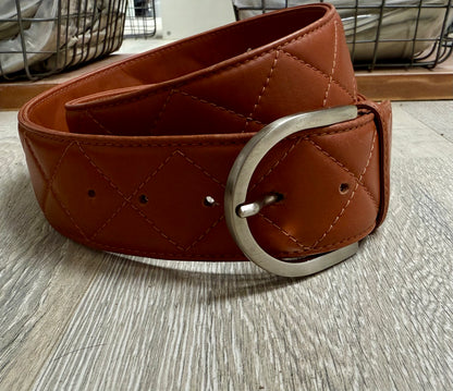 Tailored Sportsman Wide Italian Leather Belt