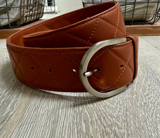 Tailored Sportsman Wide Italian Leather Belt