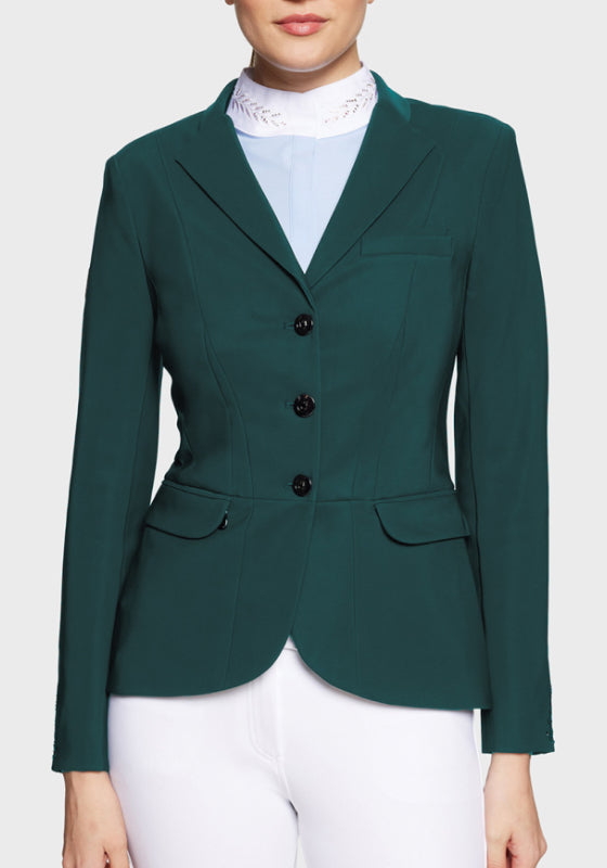 Samshield Ladies Show Coat Victory Flower Swarovski Crystal Regular Hunter Green