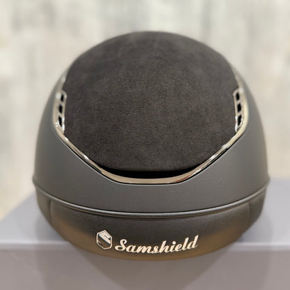 Helmet Miss V2 Matt - Alcantara - Chrome Trim & Blazon - Alcantara Band - Samshield Fast Custom 2.0 #3