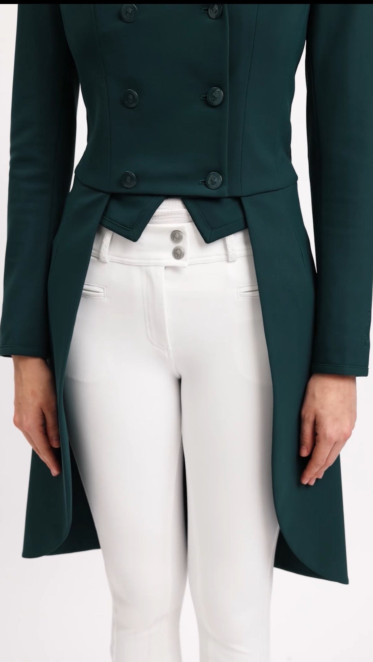 Samshield Ladies Shadbelly Darkline Hunter Green - Perfect for Derby’s or Dressage A25