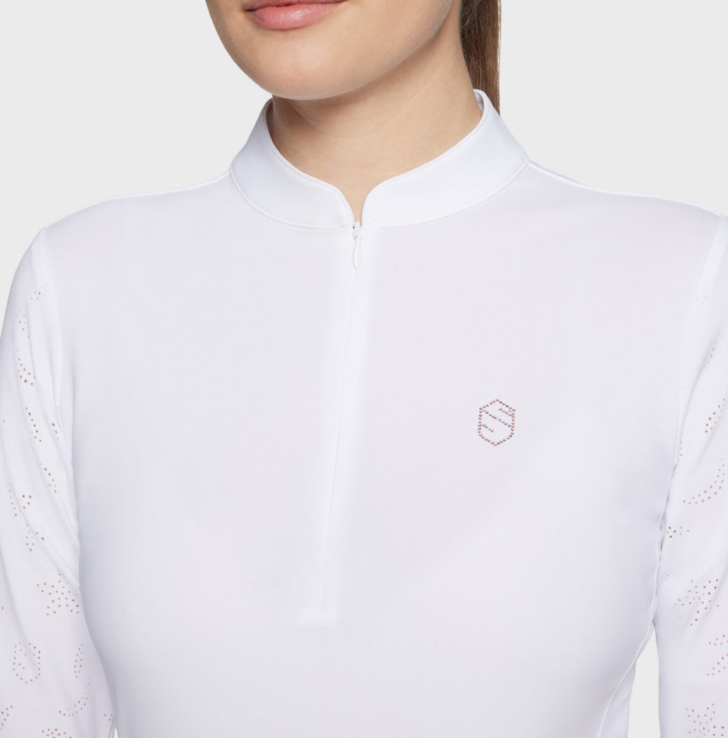 Samshield Ladies Show Shirt Long Sleeve Louison Air White p25