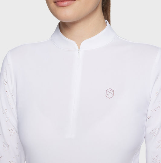 Samshield Ladies Show Shirt Long Sleeve Louison Air White p25
