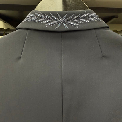 Samshield Ladies Show Coat Victory Flower Swarovski Crystal Regular Navy