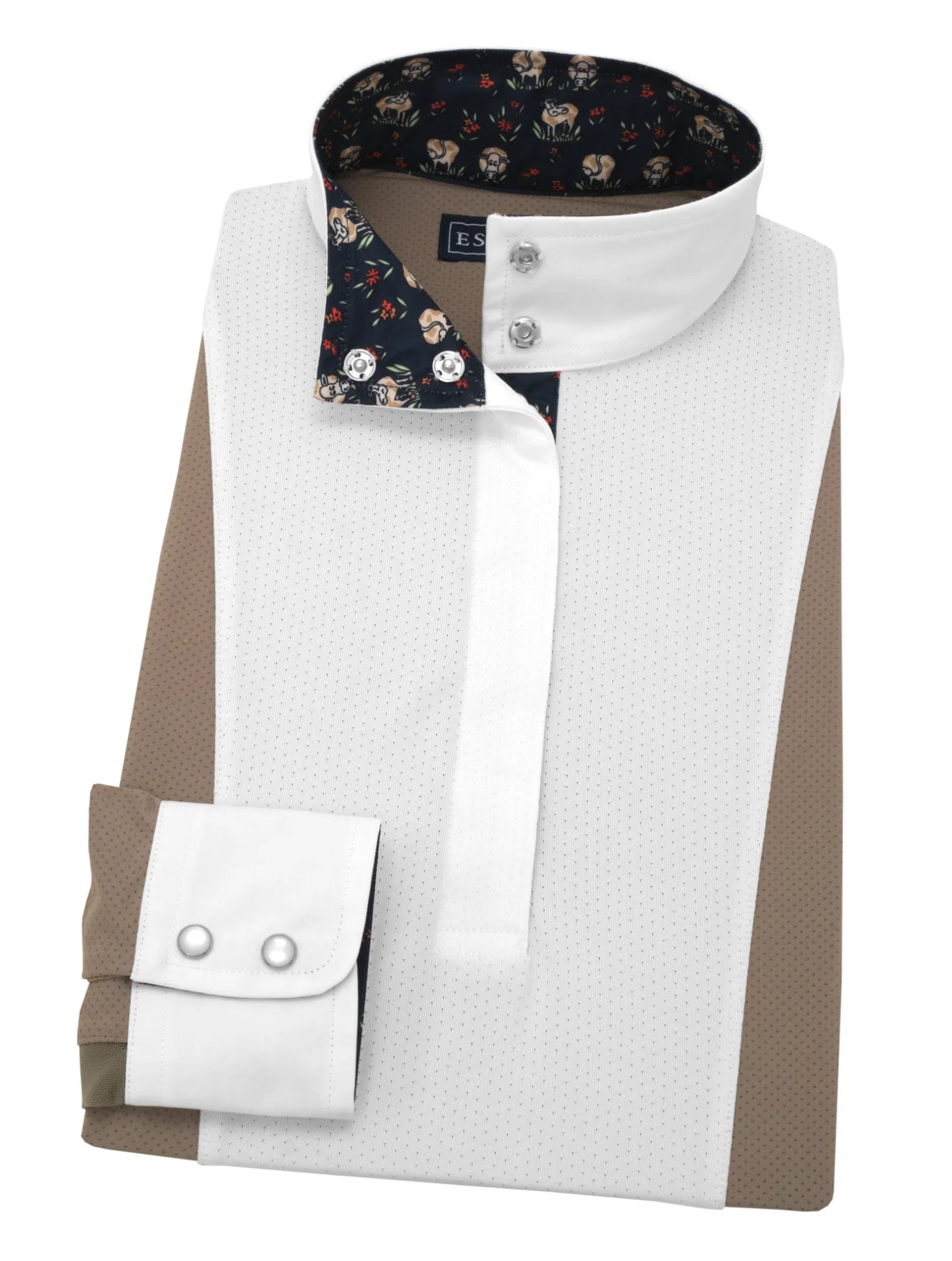 Essex Classics Happy Cows Ladies Tan Luna Performance Show Shirt