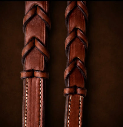 Edgewood Rein Laced Fancy Reinforced Stitched 5/8” Hunters
