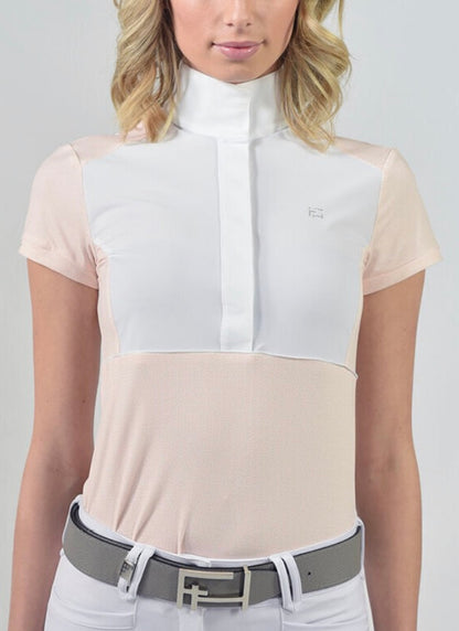 For Horses Emie Short Sleeve Show Shirt Tangerine