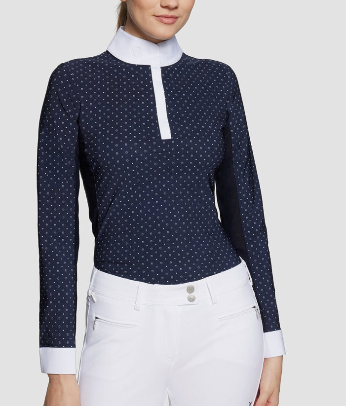 Samshield Ladies Show Shirt Long Sleeve June Samshield Logo Navy