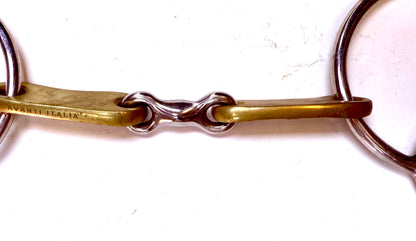 Bit Gag Nelson 2 Ring Dog Bone Snaffle Avanti Italia