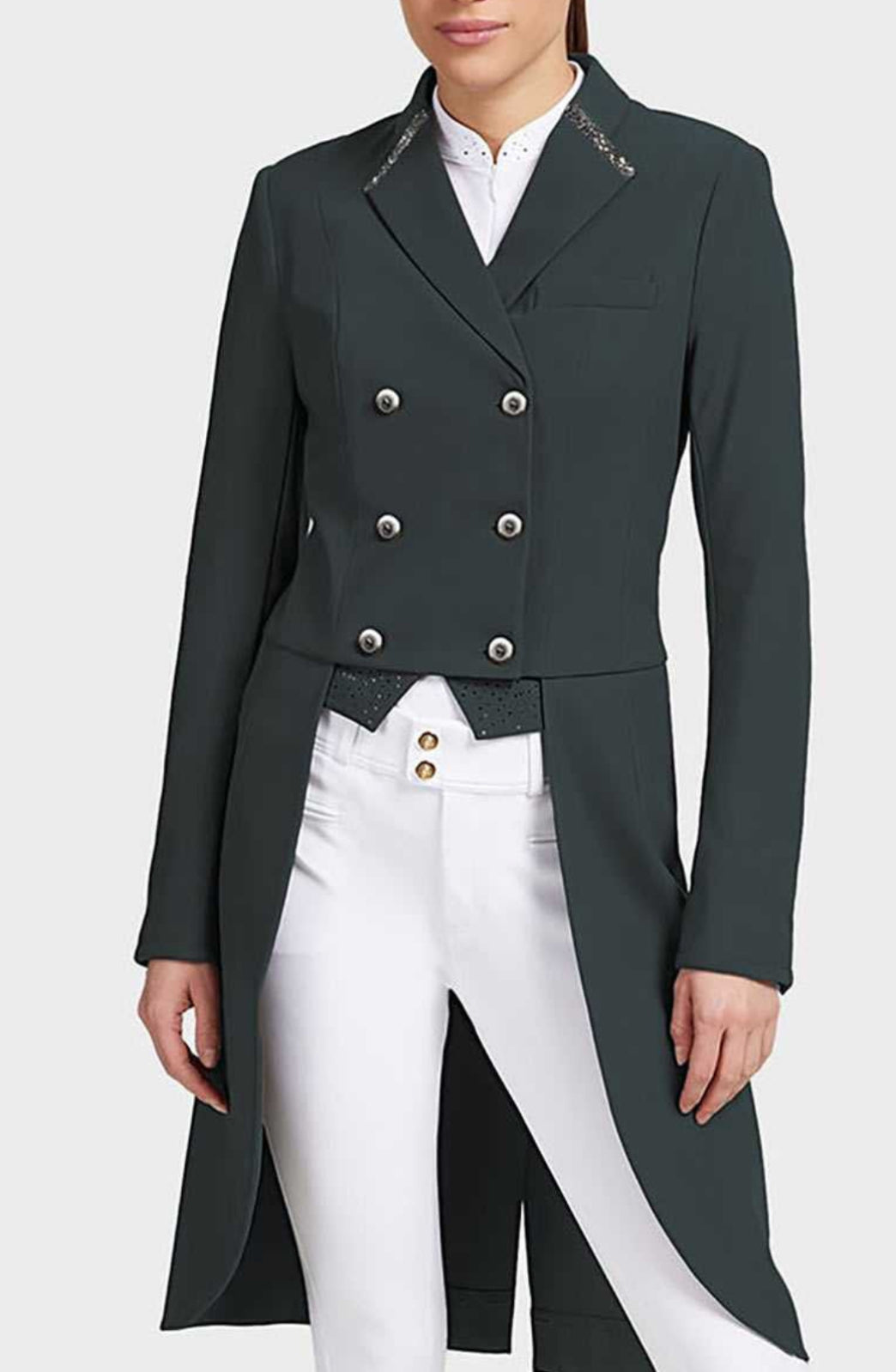 Samshield Ladies Shadbelly Premium Black Night Shade Swarovski Crystal  - Perfect Dressage p25