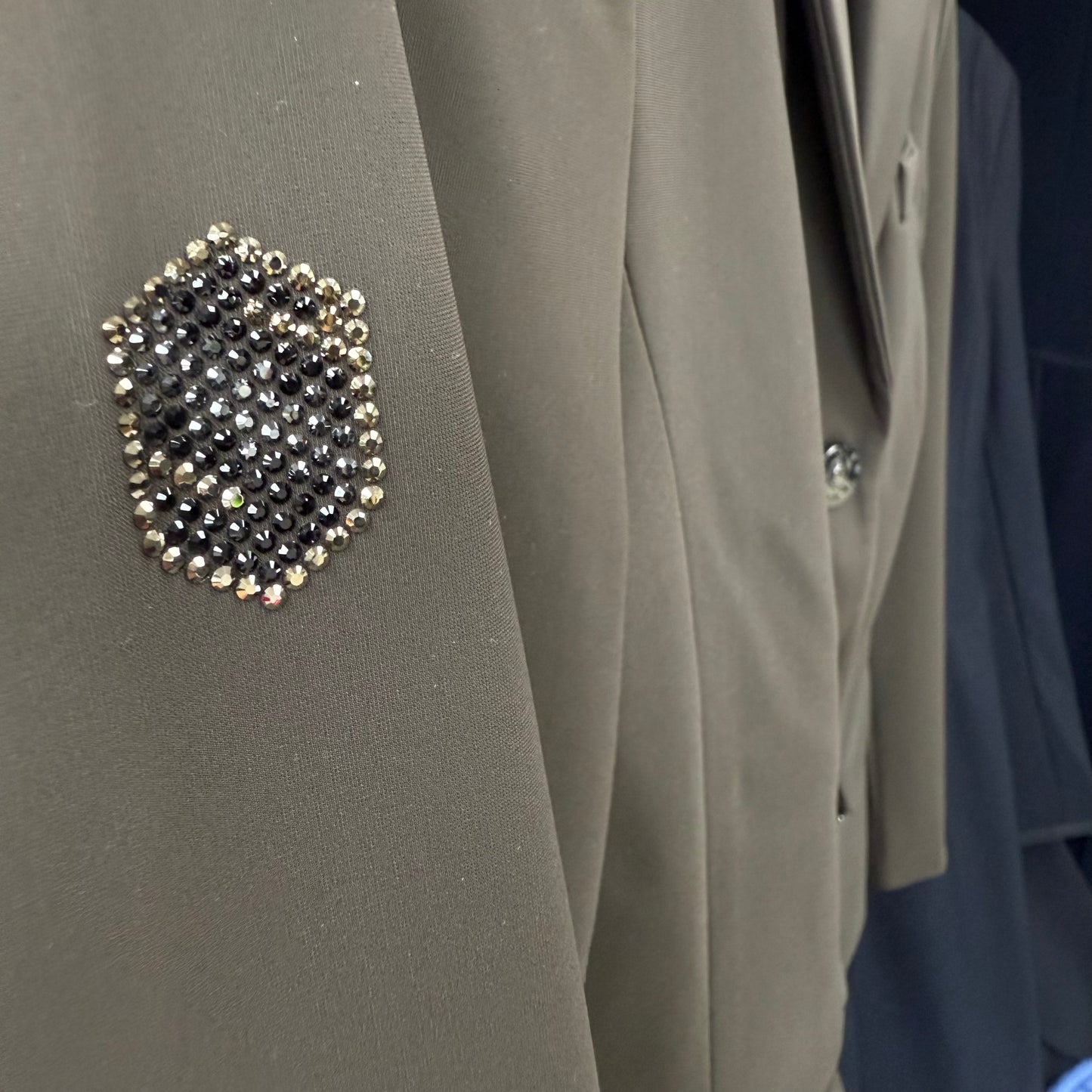 Samshield Ladies Show Coat Victory Flower Swarovski Crystal Regular Moca Brown