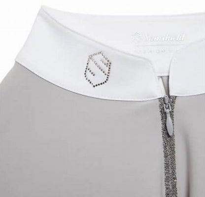 Samshield Ladies Show Shirt Short Sleeve Aloise Mineral Grey Swarovski Grey